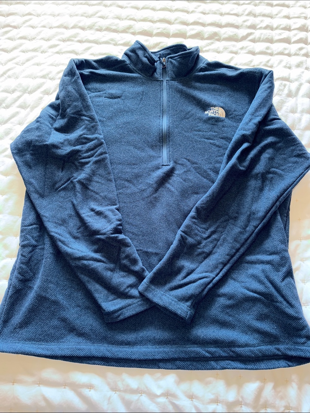 The North Face Men’s Navy Quarter-Zip Fleece Pullover